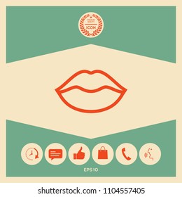Lips linel icon