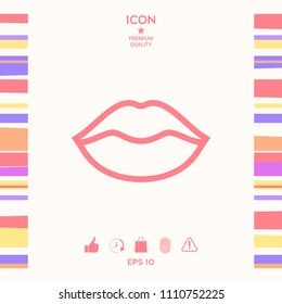 Lips linel icon