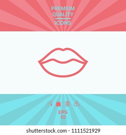 Lips linel icon