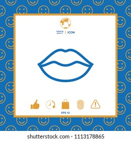 Lips linel icon