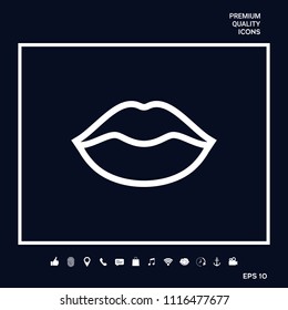 Lips linel icon