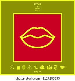 Lips linel icon