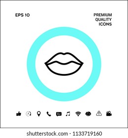 Lips linel icon
