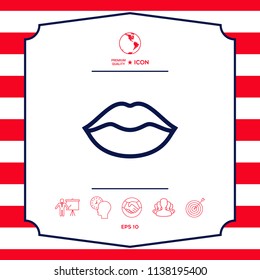 Lips linel icon