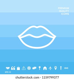Lips linel icon