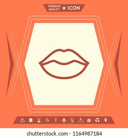 Lips linel icon