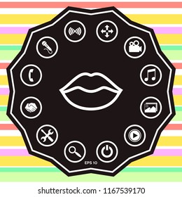 Lips linel icon