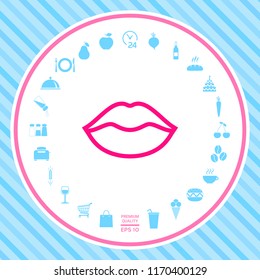 Lips linel icon