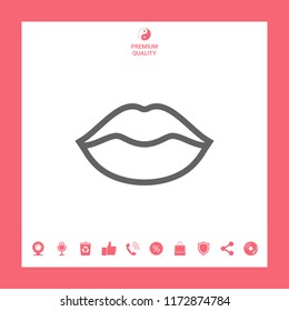 Lips linel icon