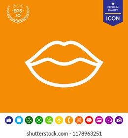 Lips linel icon