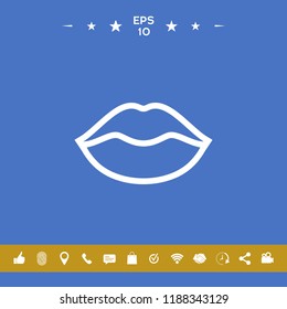 Lips linel icon