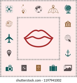 Lips linel icon