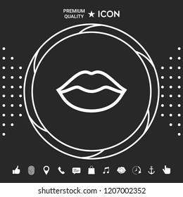Lips linel icon
