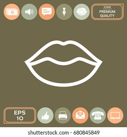 Lips linel icon