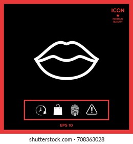 Lips linel icon