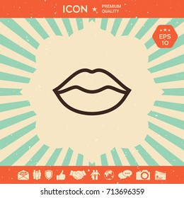 Lips linel icon
