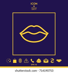 Lips linel icon