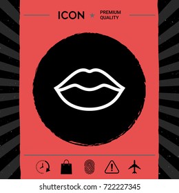 Lips linel icon