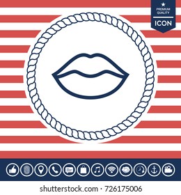Lips linel icon