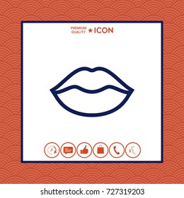 Lips linel icon