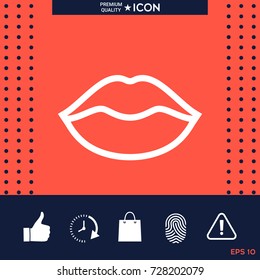Lips linel icon