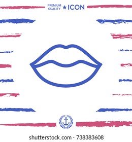 Lips linel icon