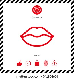 Lips linel icon