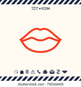 Lips linel icon