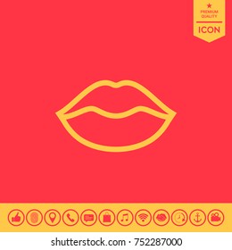 Lips linel icon