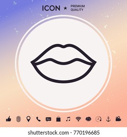 Lips linel icon