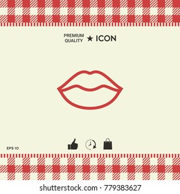 Lips linel icon