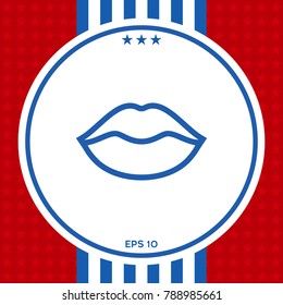 Lips linel icon
