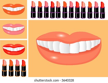 lips and lipsticks