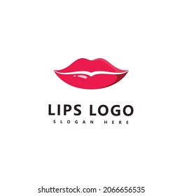 Ilustración del logotipo de los labios libios, ilustración del vector de labios sexys