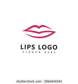 Ilustración del logotipo de los labios libios, ilustración del vector de labios sexys