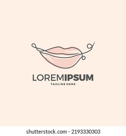 Lips logo beauty , sexy lips vector illustration
