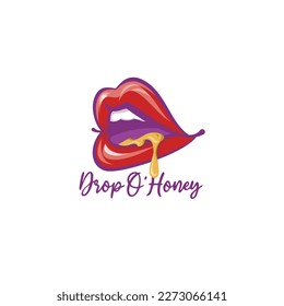 Lips logo fashion style woman