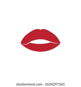 lips logo icon illustration flat