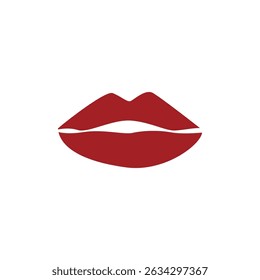 lips logo icon illustration flat