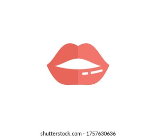 Lippen-Logo-Kuss-Vektorsymbol 
