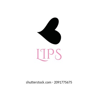 Lips Logo Vector Heart Logo