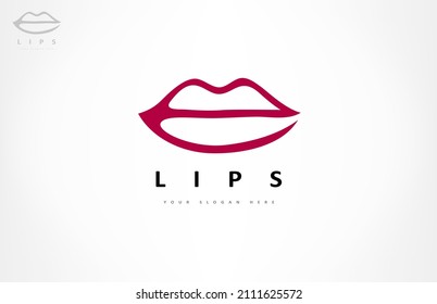 Levanta el vector del logotipo. Diseño de besos.