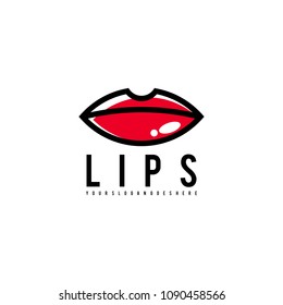 Lips Logo Vector. Lips Logo Template