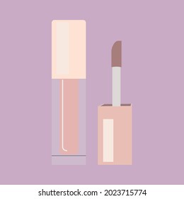 lips make-up lipstick icon symbol fashion style elegance cosmetology balm decorative glamour product cosmetic pink colourful  illustration female equipment beauty minimalism container 