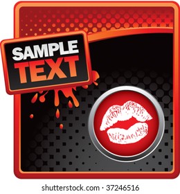 lips on classy modern style grunge template
