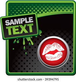 labios sobre plantilla de fondo de estilo moderno con clase