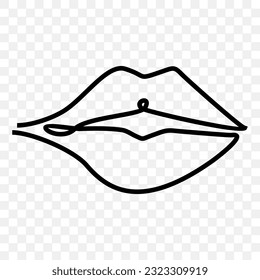 Lips are one of the five sensory organs in humans