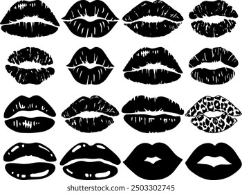 Lips original digital designs for printing or cutting