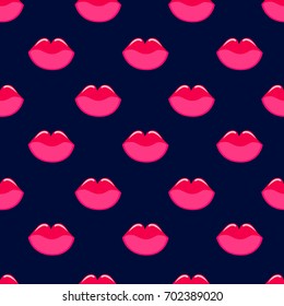 Lips pattern seamless