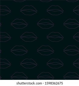 Lips pattern. Vector seamless pattern with woman lips.Can be used for wallpaper,fabric, web page background, surface textures.